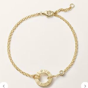 Cartier LOVE BRACELET, ON CHAIN, 2 DIAMONDS